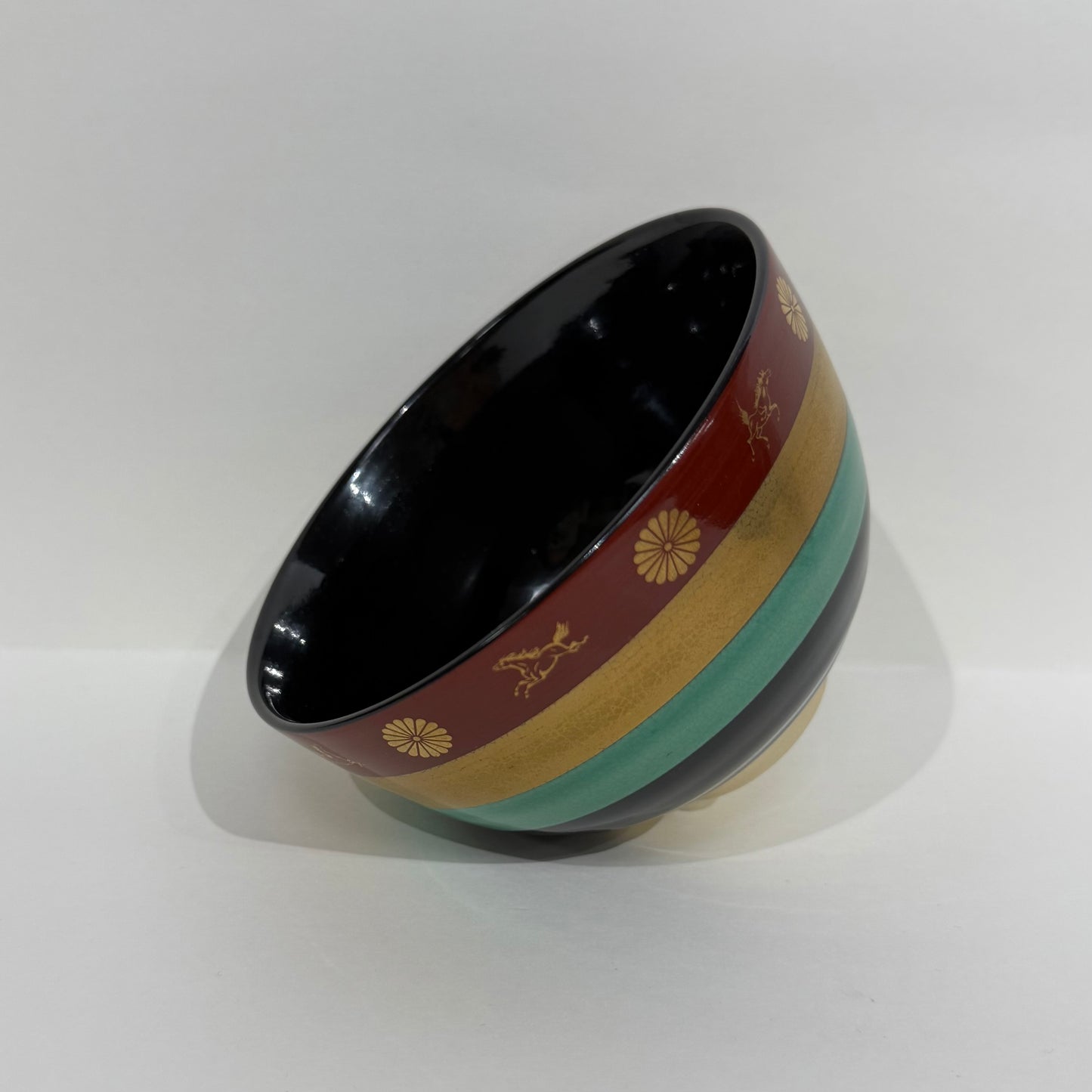 SBKTB51 京焼 色絵独楽文茶碗(箱付)