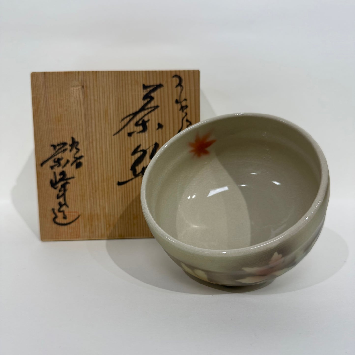 SBKTB116  色繪紅葉茶碗